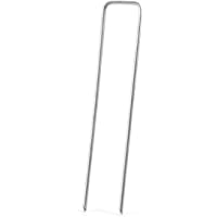 Sekey Paquete de Seguridad para jardín de Acero Multiusos en Forma de U- Ideal para asegurar Tela de maleza- Tela de…